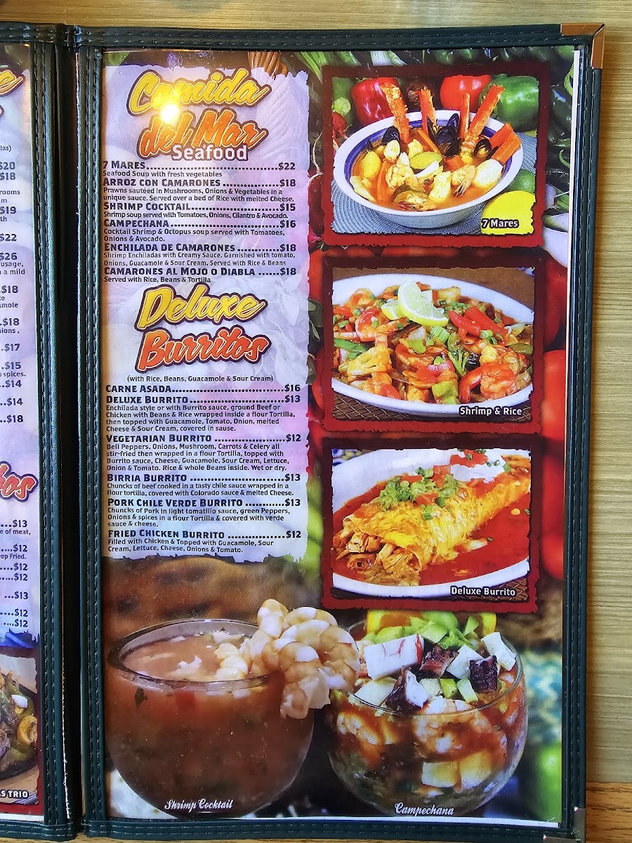 Mazatlan Mexican Restaurant Menu - Image 3